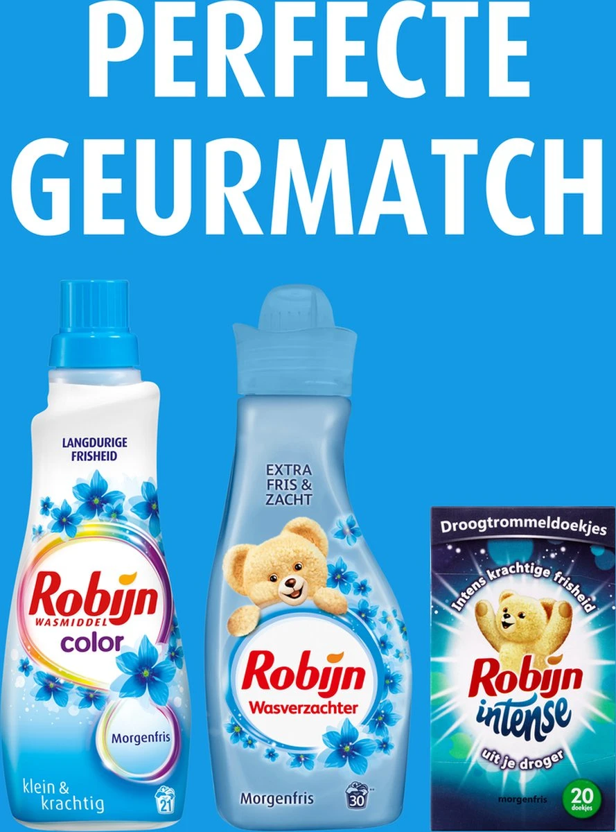 Robijn Intense Morgenfris Droogtrommeldoekjes - 9 X 20 Stuks - Voordeelverpakking 4 Robijn Intense Morgenfris Droogtrommeldoekjes - 9 X 20 Stuks - Voordeelverpakking - Afbeelding 4