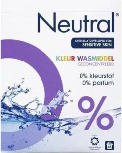 Neutral 0% Kleur Parfumvrij Waspoeder - 18 Wasbeurten - 1,188 Kg - Wasmiddel -Schoonmaakserie Winkel 952x1200 1