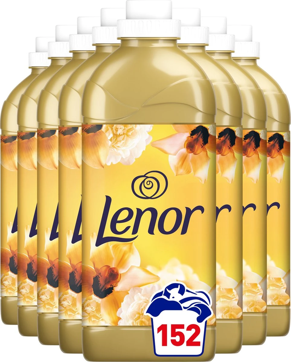 Lenor Gouden Orchidee - Wasverzachter - Voordeelverpakking 8 X 19 Wasbeurten 1 Lenor Gouden Orchidee - Wasverzachter - Voordeelverpakking 8 X 19 Wasbeurten