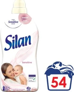 Silan Sensitive Wasverzachter - Baby En Gevoelige Huid - Grootverpakking - 54 Wasbeurten -Schoonmaakserie Winkel 974x1200